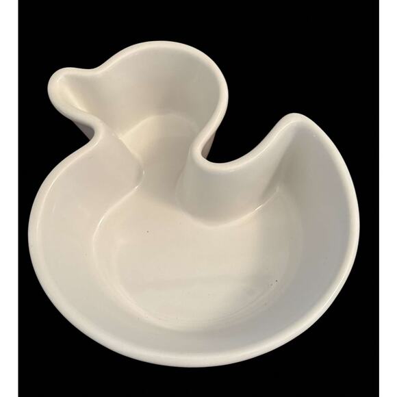 Set of Two Chantal White Ceramic Duck Cookware Baking Dishes One Cup & Two Cup - Picture 3 of 5
